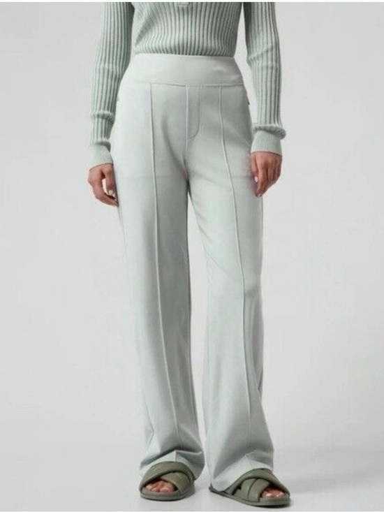 Athleta Pants - Athleta Light Sage Green Eastbound Wide Leg pants Women's Size 8